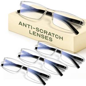 lot 8449 image: Gaoye 3.5 Executive Style Reading Glasses Men - Durable Readers with Blue Light Filtering - Comfortable Fit with TR90 Frames