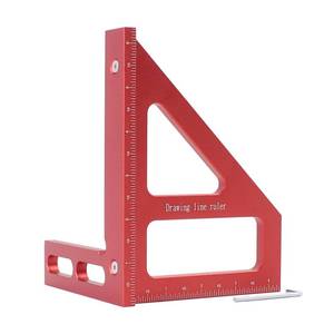 lot 8467 image: KETIPED 6 Imperial 3D Multi-Angle Measuring Ruler,4590 Degree Aluminum Alloy Woodworking Square Protractor,Drawing Line,Miter Triangle Ruler High Precision Layout Measuring Tool for Woodworking