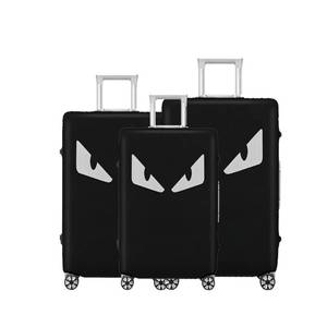 lot 8471 image: GigabitBest 3-Piece Set (202428 Inch) Fabric Suitcase Cover - Elegant Suitcase Protectors - Dustproof and Anti-Scratch - Luggage Cover (White Eye)