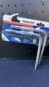 lot 8483 image: Superior Tool 2 Piece Stepped and Tapered Faucet Seat Wrench Set