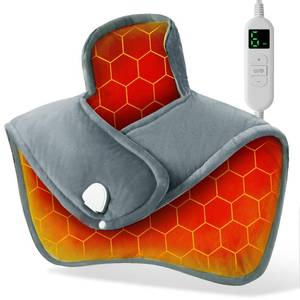 lot 11966 image: Heating Pad for Neck and Shoulders and Back - Electric Heating Pad for Pain Relief with 6 Heating Levels & 4 Time Setting, Christmas Birthday Gifts for Women Men Dad Mom Elderly (20 x 24)
