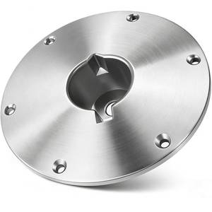 lot 11974 image: MTZUL 9 x 9 Boat Seat Base Aluminum Alloy Material Fits 2 or 2 38 Pin Post Sockets SP-68914 Heavy Duty Boat Seat Pedestals Compatible with Attwood Swivl-Eze Boat Seat Mounts Fits Most Boats