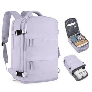 lot 11995 image: Carry On Backpack Personal Item Travel Backpack For Women AirlineFlight Approved Waterproof Sports Luggage Casual Daypack Small Hiking Backpack Purple
