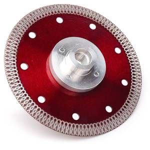 lot 12108 image: Casaverde 5 in Super Thin Diamond Porcelain Saw Blades Tiles Blades with Arbor 58-11 Flange for Cutting Porcelain Tiles Granite Marbles(F-SX-5)