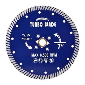 lot 12115 image: 7 Diamond Turbo Blade Granite Diamond Blade for Granite Marble Porcelain Tile WetDry Cutting