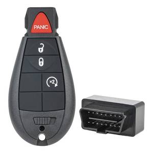 lot 12116 image: Vurkcy Key Fob Kit Replacement for 2013-2017 Dodge Ram 1500 2500 3500 Car Keyless Entry Remote Control, GQ4-53T, 4 Buttons