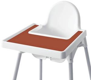lot 14000 image: High Chair Placemat for IKEA Antilop Baby High Chair, Silicone Placemats, High Chair Tray Finger Foods Placemat for Boys and Girls, Babies, Toddlers (Clay)