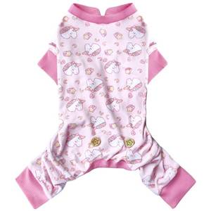 lot 14012 image: KYEESE Dog Pajamas Velvet Dog Pajamas Small Sized Dogs Soft Dogs Clothes Pjs with Pink Unicorn Pattern Stretchy Pet Jammies Coat Comfy Pet Onesie Costume, X-Large
