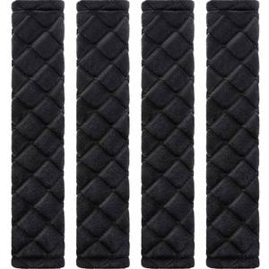 lot 14030 image: Tatuo 4 Pack Seat Belt Cover Extra Long Seat Belt Pads for Car Soft Comfort Shoulder Strap Covers Harness Pads Helps Protect Your Neck and Shoulder(10.6 Inch,Black)