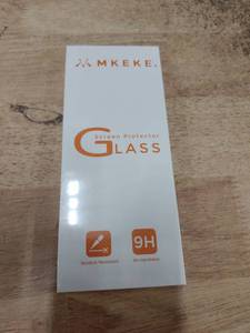 lot 14055 image: MKEKE Screen Protector for Smartphone Tempered Glass