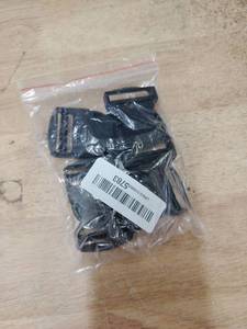 lot 14484 image: Chiyuehe 4 Pack Clips Snaps No Sewing Heavy Duty Plastic Replacement for Nylon Strap Webbing Boat Cover Backpack Fanny Pack(black)