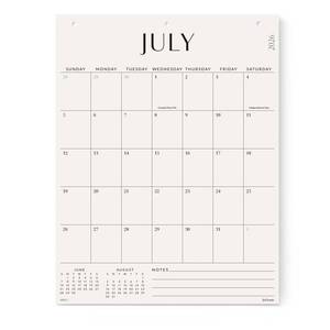lot 14489 image: Jotsome Large Wall Calendar 2026-2027, Monthly Wall Calendar From July 2026 to December 2027 17 x 22 inch in Home and Office for Easy Organizing