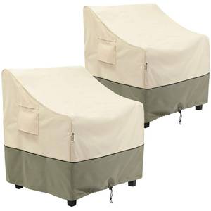 lot 19776 image: COSFLY Outdoor Furniture Patio Chair Covers Waterproof, Lounge Deep Seat Cover, Lawn Furnitures Covers Fits up to 29W x 30D x 36H inches(2 Pack)