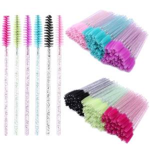 lot 20133 image: 300 Disposable Mascara Wands Eyelash Brush Spoolies for Eye Lash Extension, Eyebrow and Makeup Crystal Tbestmax