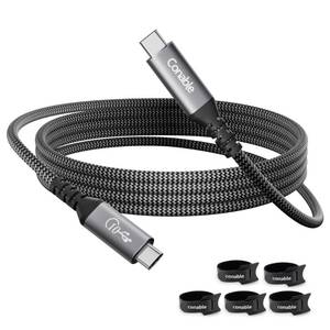 lot 20134 image: Conable USB C Cable 2FT, USB C 3.1 Gen 2 Cable, 4K Monitor Video Output, 10Gbps High Speed Data Transfer, 100W Fast Charging, Compatible with iPhone 17, MacBook, Dell XPS, CarPlay, Portable Monitor