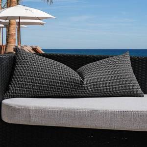 lot 20135 image: Kevin Textile Outdoor Waterproof Throw Pillow Covers 14x36 Inch Pack of 1 Boho Farmhouse Decorative Long Lumbar Cushion Covers for Garden Patio Tent Balcony Bench Couch Sofa, Black