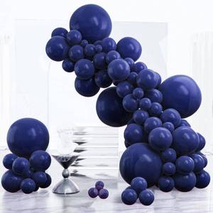 lot 20165 image: PartyWoo Navy Blue Balloons 140pcs Different Sizes of 18 12 10 5 Inch Dark Blue Balloon Arch Kit Garland for Graduation Wedding Sports Baby Shower Birthday Bachelorette Party Decorations Blue-Z90