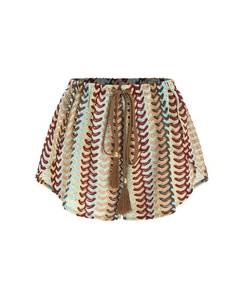 lot 20176 image: ZAFUL Womens Summer Cover Up Shorts Crochet Beach Swimwear 2026 Boho High Waisted Drawstring Flowy Swim Bottom,Coffee,XL