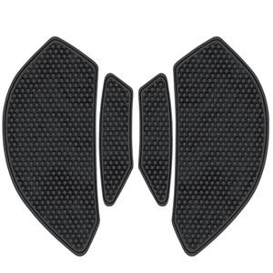 lot 20197 image: Sionyomoto Fuel Gas Tank Pad Protector Stickers Decal Set Compatible with Ninja ZX-6R 2009-2026ZX-636 2012-2019 - Anti-Slip Protective Kit, Black  2 pieces (Big Pieces Only)