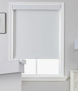 lot 3784 image: JOYDECO Curtain Window Shades White 54