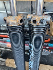 lot 71 image: Bundle of 2 Conventional Ramp Door Spring for 5 Wide Enclosed Trailer - Single Spring - 85-lb Capacity Retails $164