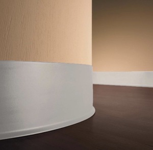 lot 20 image: Light Gray 4 in. x 18 in. x 48 in. Thermoplastic Rubber Wall Cove Base (30-Pieces) Retails $128