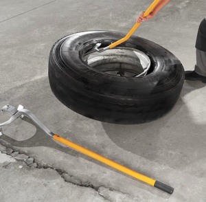 lot 25 image: VEVOR Tire Mount Demount Tool, 22.5-24.5 inch Manual Steel Tire Changer Mount Demount Removal Tool, with Extra bead holder, Tubeless Truck Bead Breaker