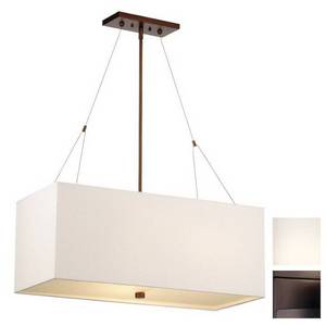 Philips Forecast 13-in W Alexis Merlot Bronze Pendant Light with White Shade. New in Box.  Retail $369
