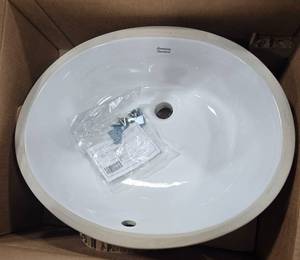 lot 15 image: American Standard Undermount Sink 19 x 14.5 New