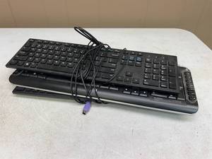lot 161545 image: 3 Membrane Keyboards Untested (2 Dell, 1 HP)