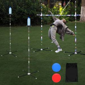 lot 161573 image: Outdoor Games Yard Games for Adult Family Kids, 2 in 1 Limbo Games with Led Light, Perfect for Camping, Beach, Lawn