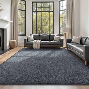 lot 161577 image: 6x9 Large Grey Area Rug Non-Slip Washable Soft Thin for Living Room Bedroom  Soft Stays Put Low Pile Thin Lays Flat Kid & Pet Friendly Dorm Dining Room Nursery Playroom Indoor Laundry Carpet Home Decor