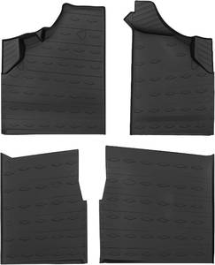 lot 261590 image: Retails for $110 KEMIMOTO Floor Mats 4pcs Compatible with 2020-2026 Can-Am Defender MAX  UTV Mats with Corner Cut Anti-Slip All-Weather Protection TPE Rubber Floor Liners for Front and Rear Seats