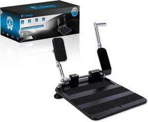 lot 261599 image: Retails for $160 Accelerator Pedal for Most Handicap Amputee Disabled Injured Stroke Drivers,Portable Left Foot,Quick Release & Footrest, All-Metal Split Design