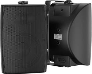 lot 261609 image: Herdio 4 Inches 200 Watts Outdoor Bluetooth Speakers, Bluetooth 5.3,TWS Stereo Paring,Wall Mount Speaker System Waterproof Suitable for Patio Home Poolside Deck Backyard (Pair, Black)