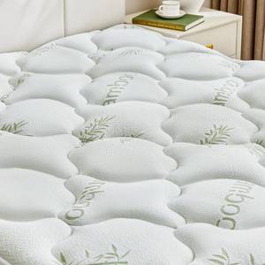 lot 361596 image: Queen Mattress Topper 1000GSM Viscose Made from Bamboo - Pillow Top Cooling Bed Topper for Back Pain Relief - Breathable & Naturally Cooling for Hot Sleepers, Deep Pocket Fits 8-21 Mattress