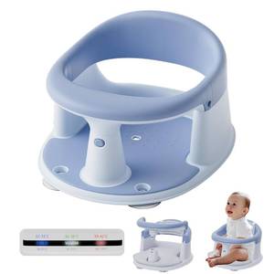 lot 361605 image: Baby Bath Seat for Babies 6 Months & Up - 360  Protection Bath Seats for Babies Sitting Up  Baby Bath Chair with Temperature Alert & Cushion  Toddler Bath Seat Newborn Infants Baby Bathtub Seat