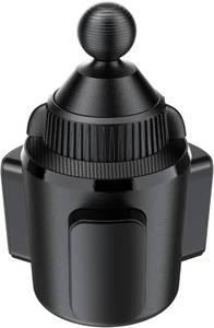 lot 461438 image: APPS2Car Cup Holder Base with 1 Ball, Expandable Car Mount for B-Size Arms  1 ball for RAM B-size, fits 3-4 cups, anti-slip, alloyABS, tool-free. No arm.