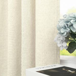 lot 461455 image: Cream Pattern Curtains 100 Inch Long Dining Room Office 2 Panel Back Tab  Pleated Pocket Hook Belt Track Embroidered Southwestern Anthropologie Costal Semi Privacy Sheer Linen Floor Length Curtain