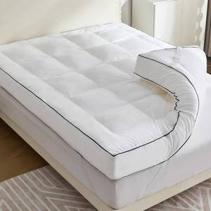 lot 461456 image: Retails for $130 4 Inch Memory Foam Mattress Topper Queen Size for Back Pain Relief, Extra Soft Pillow Top Mattress Topper, 2000GSM Fluffy Shredded Memory Foam Filled