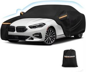lot 461465 image: Car Cover Outdoor All Weather Protection with Zipper, Windproof Full Cover