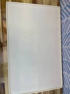 lot 9187332 image: AMZNOVA Dog Food Mat Matguard Dog Bowl Mat, Placemat Food Tray with Lip & Raised Edges for Floor, Waterproof & Silicone for Pet Cat 19 x12  White