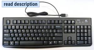 lot 161542 image: Logitech K120 USB Wired Standard Keyboard (Renewed)