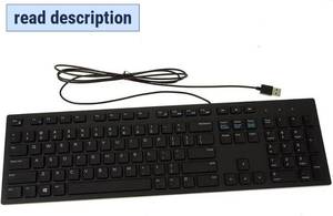 lot 161544 image: Dell Wired Keyboard KB216, Multimedia, Black  USB Interface, Chiclet Keys, Plunger Mechanism, VolumeMutePlay Controls, US English Layout, KB216