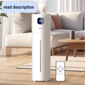 lot 361568 image: Akeshan Large Humidifiers for Bedroom, 9L2.5Gal Ultrasonic Cool Mist Humidifier, Top Fill Easy Clean with 350MLH Large Mist Speed, Quiet, Suitable for Kids Room Plant Yoga Office Study Room Living
