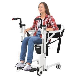 Retails for $700! GarveeTech Hoyer Lifts for Home Use, Electric Patient Lift Transfer Chair, Hydraulic Patient Lift Transfer Chair, Bathroom Wheelchair with 180  Split Seat and Potty, Portable Elderly Lift