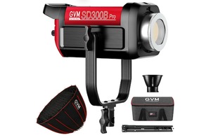 Retails for $412! GVM Video Lighting 300W Bi-Color Studio Lights kit with Bowens Mount Softbox and Stand CCT 2700K~6800K CRI 97+ Continuous Lighting for Photography