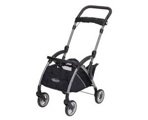 lot 470392 image: Retails for $170 Graco SnugRider Elite Car Seat Carrier, Lightweight Frame, Travel Stroller Accepts any Graco SnugRide Infant Car Seat, Black