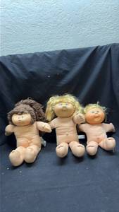lot 65 image: Cabbage Patch Kids Dolls Lot of 3 - CPK by Jakks Pacific