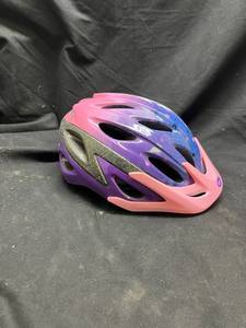 lot 96 image: Multi-Color Bicycle Helmet Pink Purple Blue